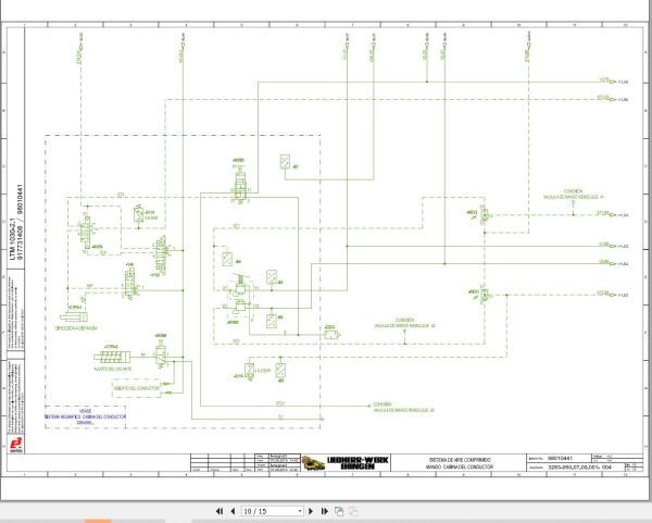 Liebherr Crane LTM 1040 2.1 Z52250 Electric and Hydraulic Diagrams ES 3