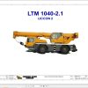 Liebherr Crane LTM 1040 2.1 Z52250 Electric and Hydraulic Diagrams FR 1