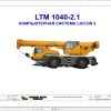 Liebherr Crane LTM 1040 2.1 Z52250 Electric and Hydraulic Diagrams RU 1
