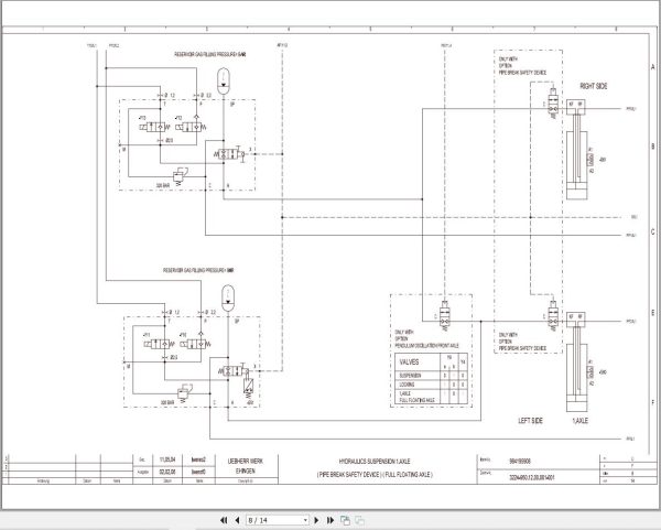 Liebherr Crane LTM 1045 3.1 Z53447 Electric and Hydraulic Diagrams EN 3