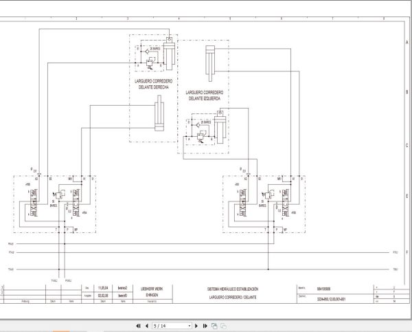 Liebherr Crane LTM 1045 3.1 Z53447 Electric and Hydraulic Diagrams ES 3