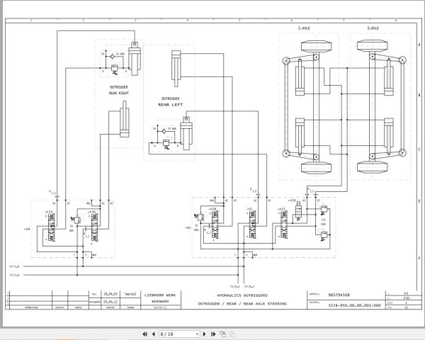 Liebherr Crane LTM 1045 Z53150 Electric and Hydraulic Diagrams EN 3