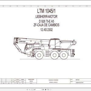 Liebherr Crane LTM 1045 Z53150 Electric and Hydraulic Diagrams ES 1