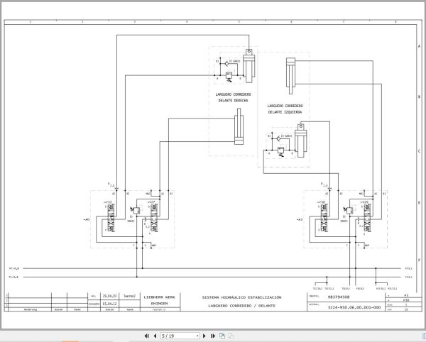 Liebherr Crane LTM 1045 Z53150 Electric and Hydraulic Diagrams ES 3