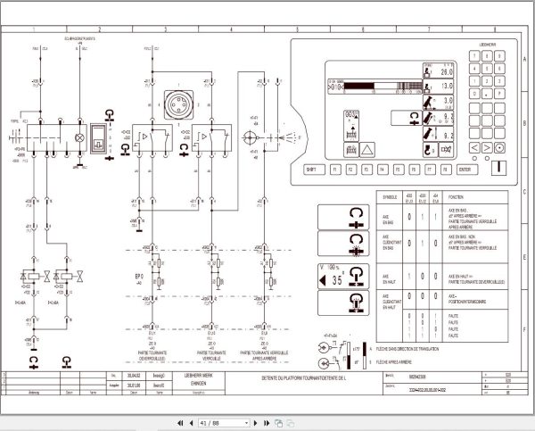 Liebherr Crane LTM 1045 Z53150 Electric and Hydraulic Diagrams FR 2