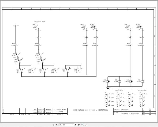 Liebherr Crane LTM 1050 1 Z55161 Electric and Hydraulic Diagrams DE 2