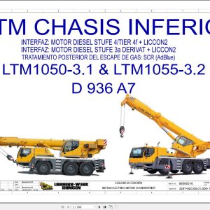 Liebherr Crane LTM 1050 3.1 Z83700 Electric and Hydraulic Diagrams ES 1