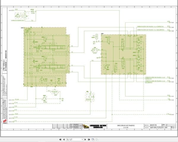 Liebherr Crane LTM 1050 3.1 Z83700 Electric and Hydraulic Diagrams ES 3