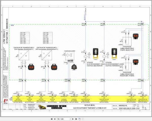 Liebherr Crane LTM 1050 3.1 Z83700 Electric and Hydraulic Diagrams FR 2