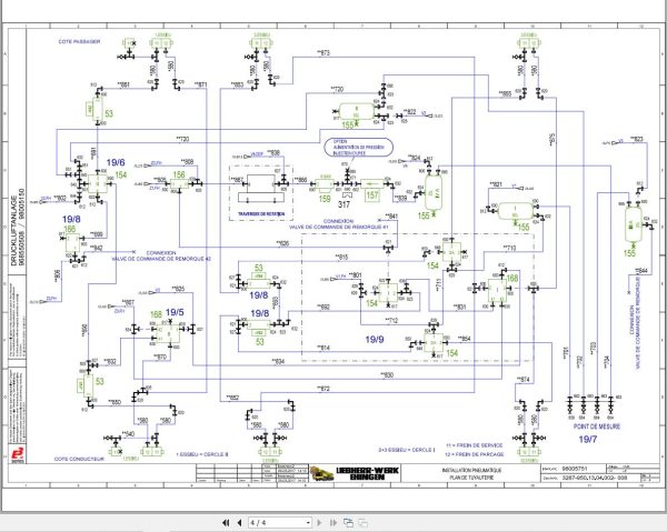 Liebherr Crane LTM 1050 3.1 Z83700 Electric and Hydraulic Diagrams FR 3