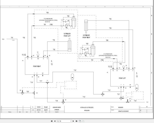 Liebherr Crane LTM 1055 1 Z55662 Electric and Hydraulic Diagrams EN 3