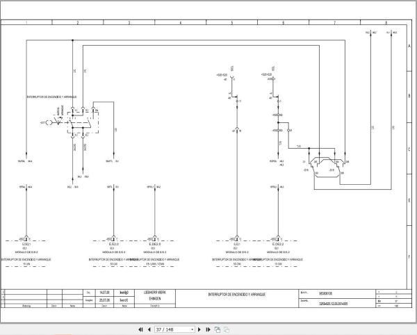 Liebherr Crane LTM 1055 1 Z55662 Electric and Hydraulic Diagrams ES 2