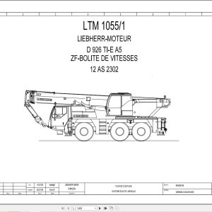 Liebherr Crane LTM 1055 1 Z55662 Electric and Hydraulic Diagrams FR 1