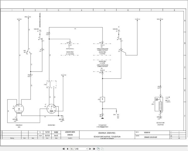 Liebherr Crane LTM 1055 1 Z55662 Electric and Hydraulic Diagrams FR 2