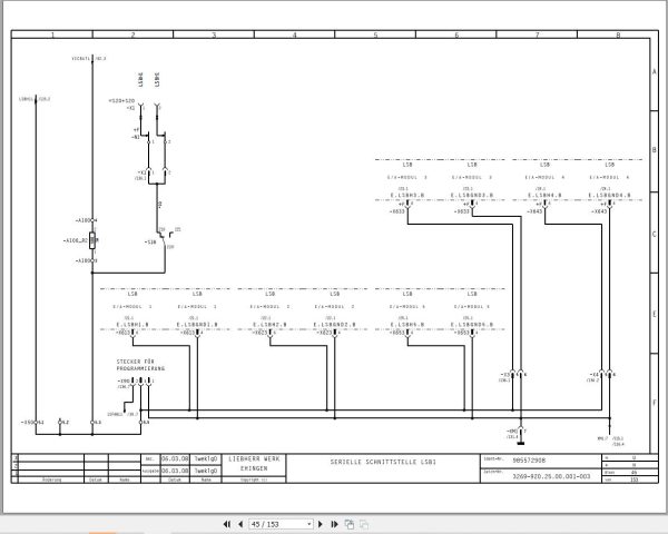 Liebherr Crane LTM 1055 3.1 Z84528 Electric and Hydraulic Diagrams DE 2