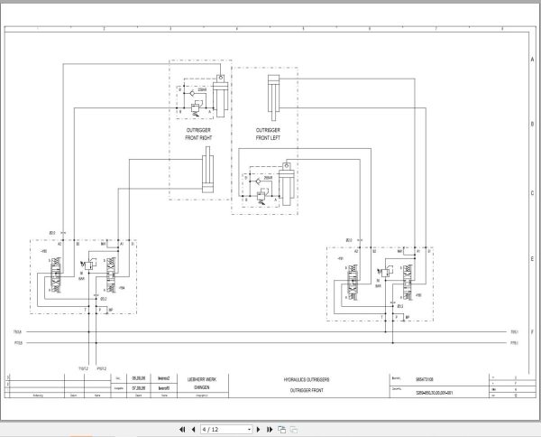 Liebherr Crane LTM 1055 3.1 Z84528 Electric and Hydraulic Diagrams EN 3