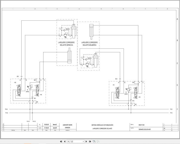 Liebherr Crane LTM 1055 3.1 Z84528 Electric and Hydraulic Diagrams ES 3