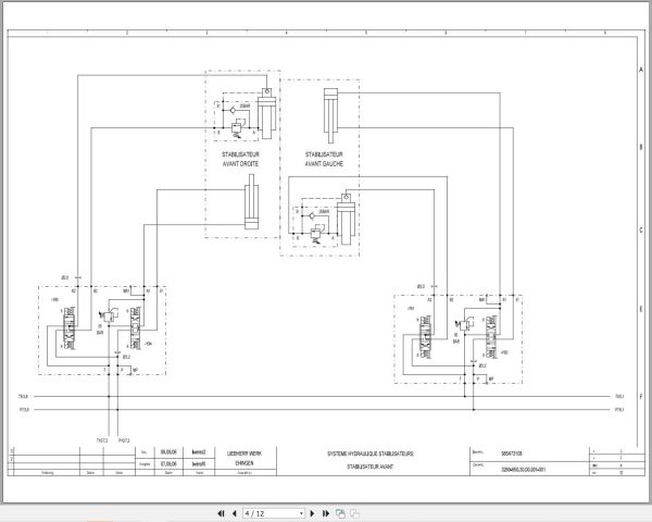 Liebherr Crane LTM 1055 3.1 Z84528 Electric and Hydraulic Diagrams FR 3
