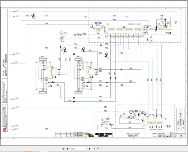 Liebherr Crane LTM 1055 3.2 Z85568 Electric and Hydraulic Diagrams EN 3