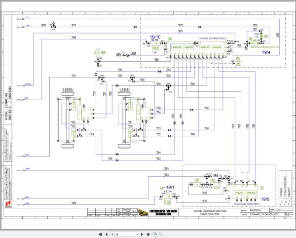 Liebherr Crane LTM 1055 3.2 Z85568 Electric and Hydraulic Diagrams FR 3