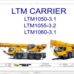 Liebherr Crane LTM 1055 3.2 Z85570 Electric and Hydraulic Diagrams EN 1