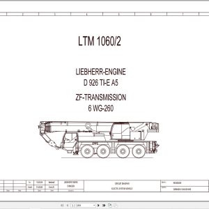 Liebherr Crane LTM 1060 2 Z57701 Electric and Hydraulic Diagrams EN 1