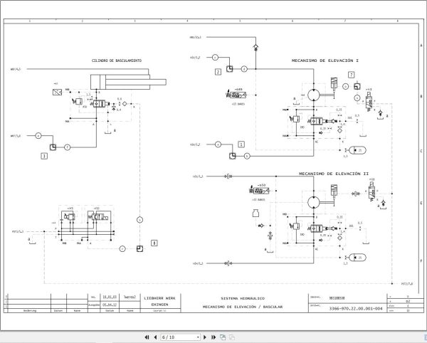 Liebherr Crane LTM 1060 2 Z57701 Electric and Hydraulic Diagrams ES 3