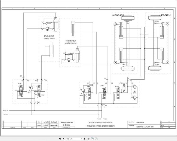 Liebherr Crane LTM 1060 2 Z57701 Electric and Hydraulic Diagrams FR 3