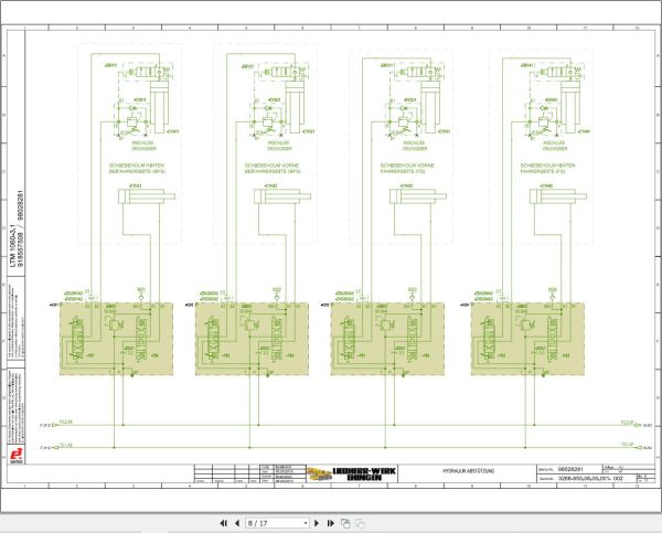 Liebherr Crane LTM 1060 3.1 Z45471 Electric and Hydraulic Diagrams DE 3