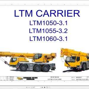 Liebherr Crane LTM 1060 3.1 Z45471 Electric and Hydraulic Diagrams EN 1