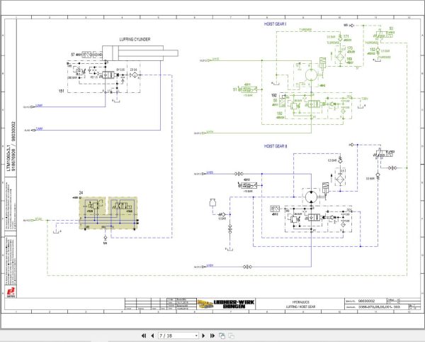 Liebherr Crane LTM 1060 3.1 Z45471 Electric and Hydraulic Diagrams EN 3