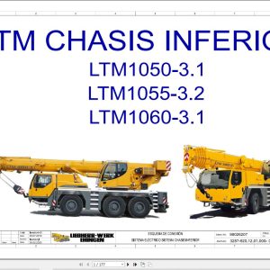 Liebherr Crane LTM 1060 3.1 Z45471 Electric and Hydraulic Diagrams ES 1