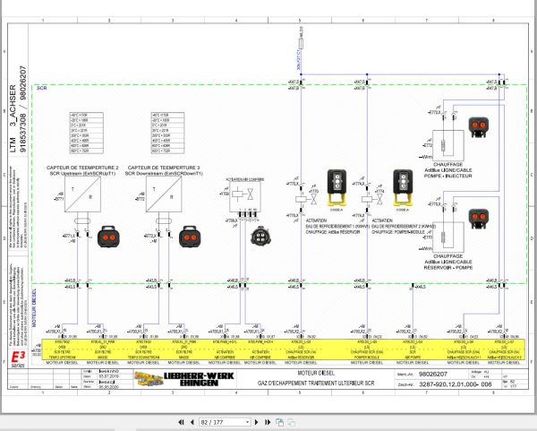 Liebherr Crane LTM 1060 3.1 Z45471 Electric and Hydraulic Diagrams FR 2