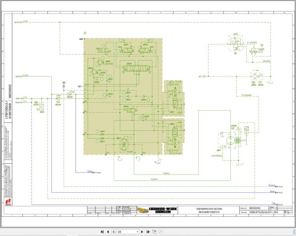 Liebherr Crane LTM 1060 3.1 Z45471 Electric and Hydraulic Diagrams RU 4
