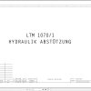 Liebherr Crane LTM 1070 1 Z22713 Electric and Hydraulic Diagrams DE 1