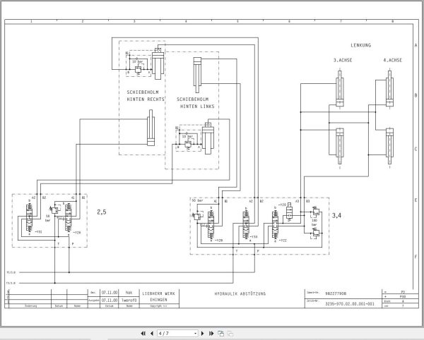 Liebherr Crane LTM 1070 1 Z22713 Electric and Hydraulic Diagrams DE 2