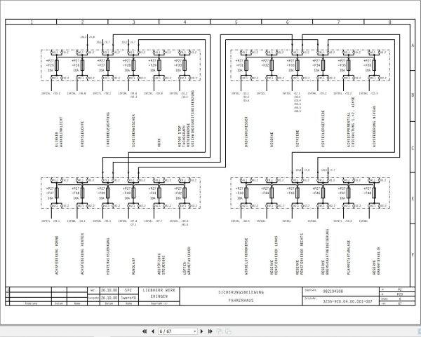 Liebherr Crane LTM 1070 1 Z22713 Electric and Hydraulic Diagrams DE 3