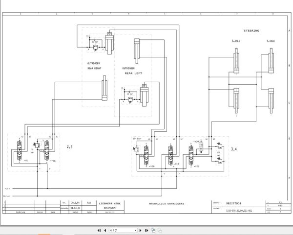 Liebherr Crane LTM 1070 1 Z22713 Electric and Hydraulic Diagrams EN 2