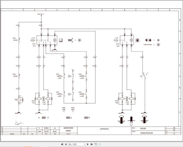 Liebherr Crane LTM 1070 1 Z22713 Electric and Hydraulic Diagrams ES 2