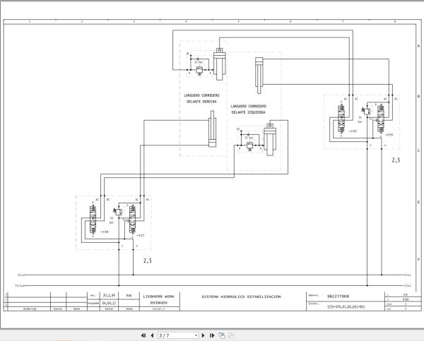 Liebherr Crane LTM 1070 1 Z22713 Electric and Hydraulic Diagrams ES 3