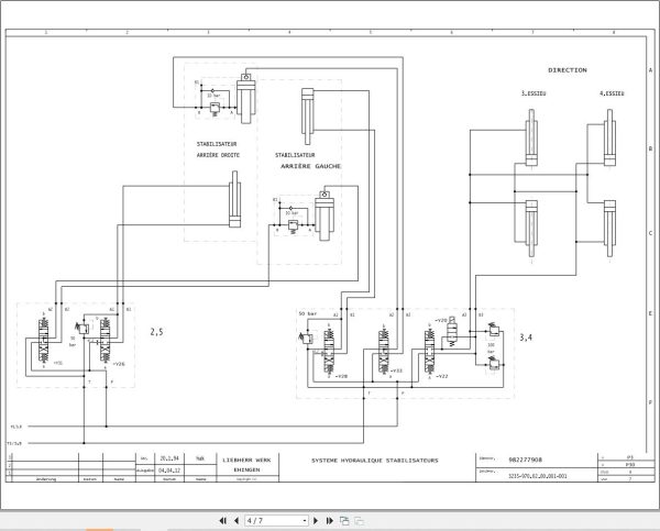 Liebherr Crane LTM 1070 1 Z22713 Electric and Hydraulic Diagrams FR 2