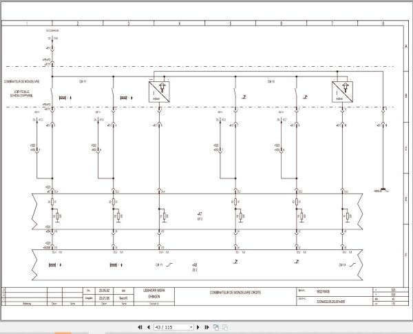 Liebherr Crane LTM 1070 1 Z22713 Electric and Hydraulic Diagrams FR 3