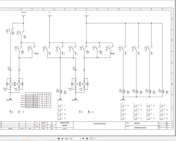 Liebherr Crane LTM 1070 1 Z22713 Electric and Hydraulic Diagrams RU 4