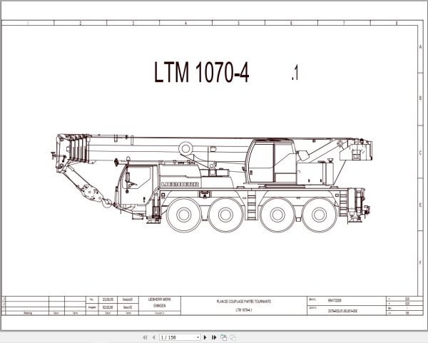 Liebherr Crane LTM 1070 2 Z59015 Electric and Hydraulic Diagrams FR 3