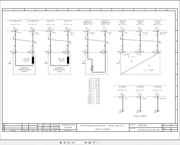 Liebherr Crane LTM 1070 4.1 Z59026 Electric and Hydraulic Diagrams DE 2