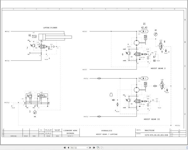 Liebherr Crane LTM 1070 4.1 Z59026 Electric and Hydraulic Diagrams EN 3