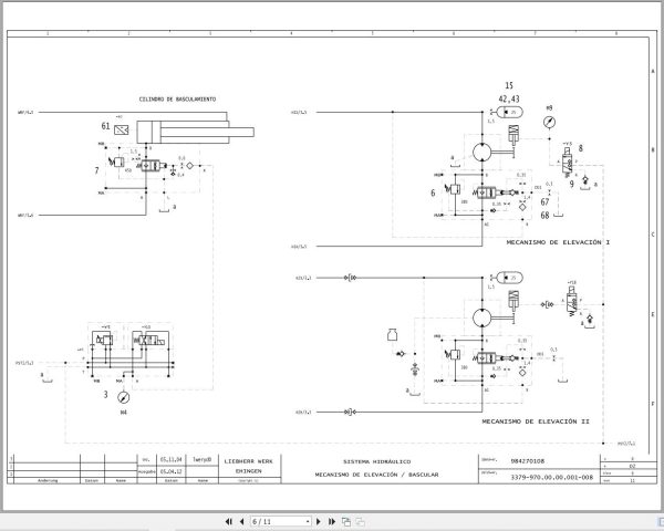 Liebherr Crane LTM 1070 4.1 Z59026 Electric and Hydraulic Diagrams ES 3