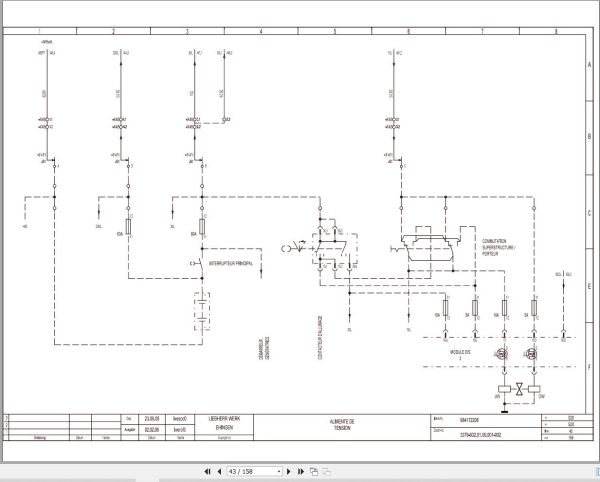 Liebherr Crane LTM 1070 4.1 Z59026 Electric and Hydraulic Diagrams FR 3