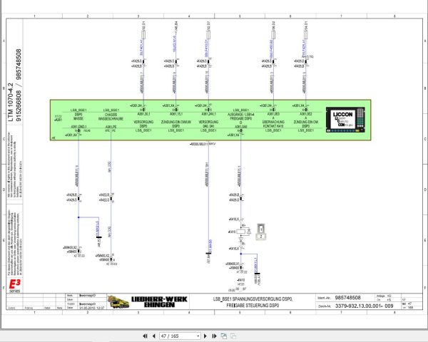 Liebherr Crane LTM 1070 4.2 Z59936 Electric and Hydraulic Diagrams DE 2