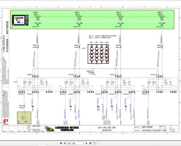 Liebherr Crane LTM 1070 4.2 Z59936 Electric and Hydraulic Diagrams ES 2